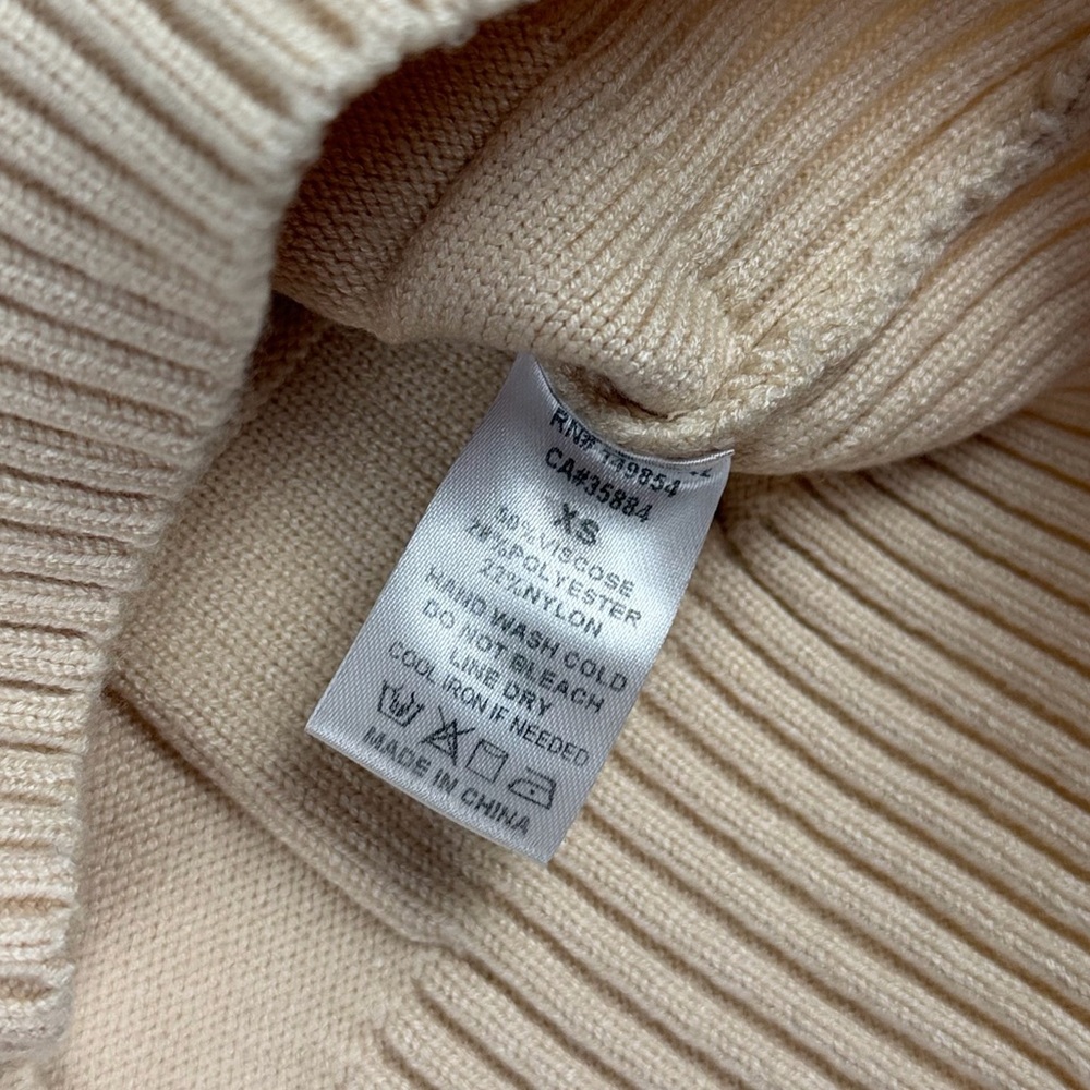 Sage The Label Suddenly I See Sweater Vest Knit Neutral Minimalist Cropped XS - Picture 12 of 12
